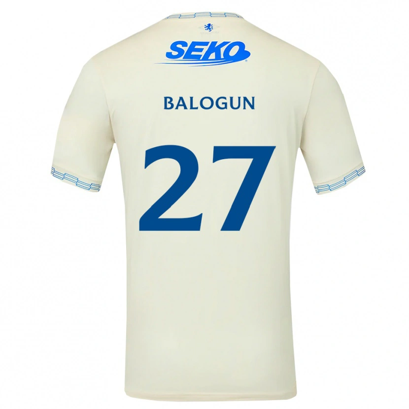 Danxen Męski Leon Balogun #27 Jasny Błękitny Biały Wyjazdowa Koszulka 2026/27 Koszulki Klubowe