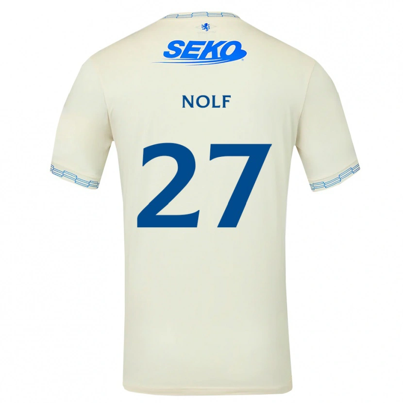 Danxen Męski Madeline Nolf #27 Jasny Błękitny Biały Wyjazdowa Koszulka 2026/27 Koszulki Klubowe