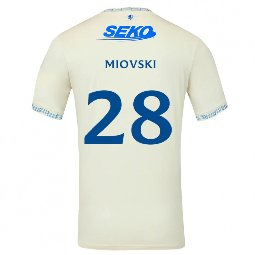 Danxen Męski Bojan Miovski #28 Jasny Błękitny Biały Wyjazdowa Koszulka 2026/27 Koszulki Klubowe