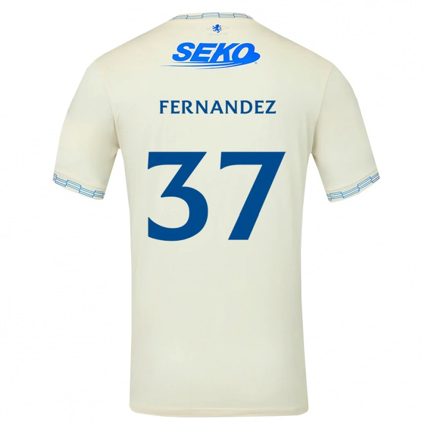 Danxen Męski Emmanuel Fernandez #37 Jasny Błękitny Biały Wyjazdowa Koszulka 2026/27 Koszulki Klubowe