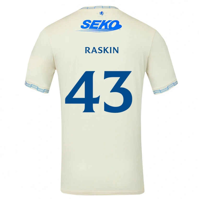 Danxen Męski Nicolas Raskin #43 Jasny Błękitny Biały Wyjazdowa Koszulka 2026/27 Koszulki Klubowe