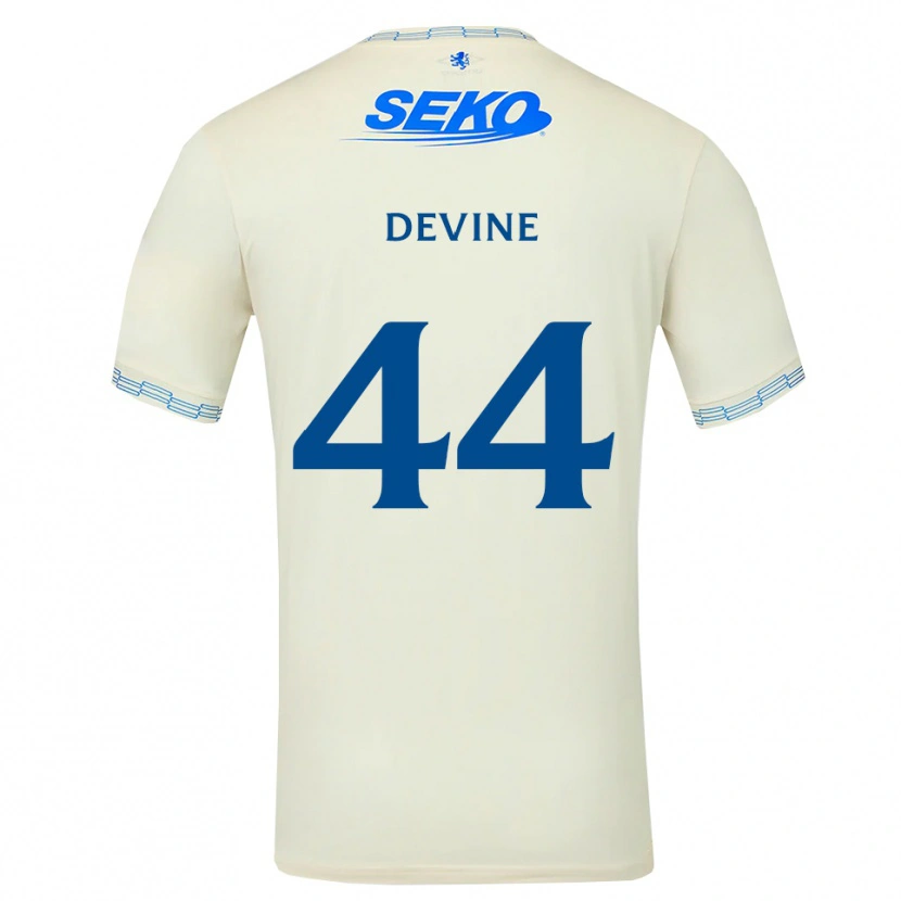 Danxen Męski Adam Devine #44 Jasny Błękitny Biały Wyjazdowa Koszulka 2026/27 Koszulki Klubowe