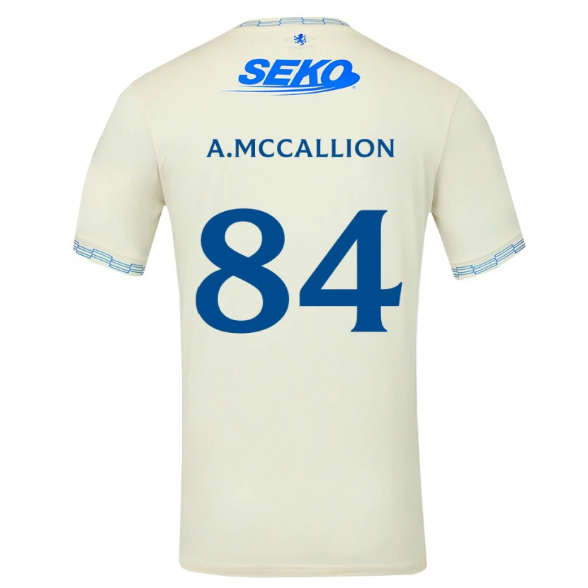 Danxen Męski Aiden Mccallion #84 Jasny Błękitny Biały Wyjazdowa Koszulka 2026/27 Koszulki Klubowe
