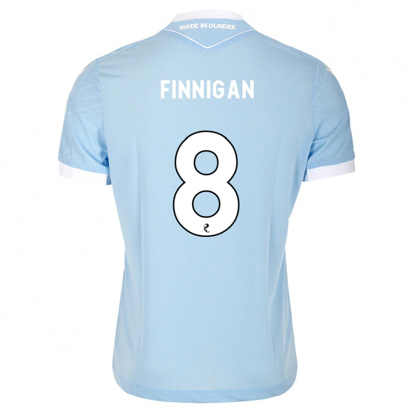 Danxen Męski Ryan Finnigan #8 Jasny Błękitny Biały Wyjazdowa Koszulka 2026/27 Koszulki Klubowe
