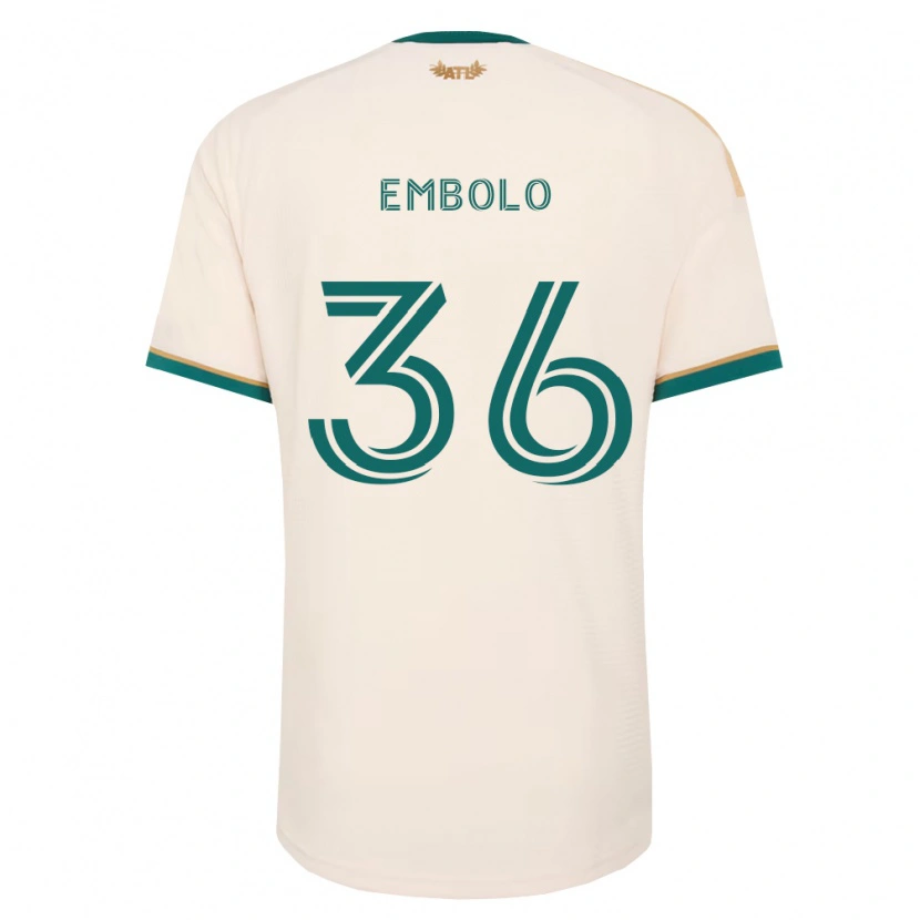 Danxen Męski Breel Embolo #36 Szampan Zielony Wyjazdowa Koszulka 2026/27 Koszulki Klubowe