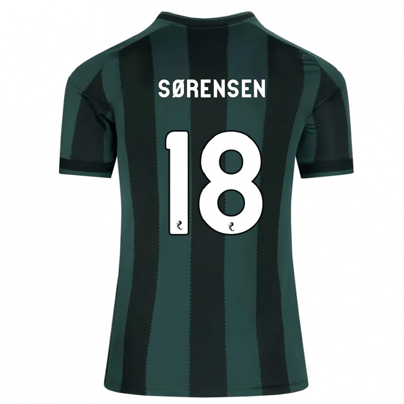 Danxen Męski Oliver Sørensen #18 Ciemny Szary Łupek Czarny Wyjazdowa Koszulka 2026/27 Koszulki Klubowe