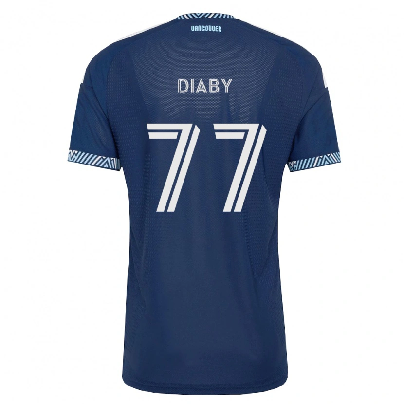 Danxen Męski Yadaly Diaby #77 Głęboki Niebieski Biały Wyjazdowa Koszulka 2026/27 Koszulki Klubowe