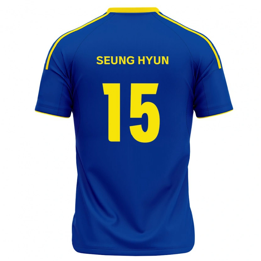 Danxen Kobiety Seung-Hyun Jung #15 Królewski Niebieski Żółty Domowa Koszulka 2026/27 Koszulki Klubowe