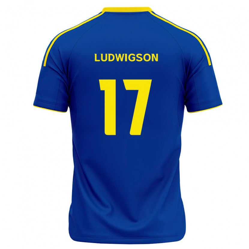 Danxen Kobiety Gustav Ludwigson #17 Królewski Niebieski Żółty Domowa Koszulka 2026/27 Koszulki Klubowe