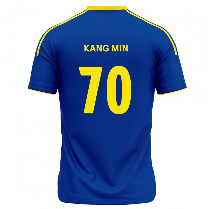 Danxen Kobiety Kang-Min Choi #70 Królewski Niebieski Żółty Domowa Koszulka 2026/27 Koszulki Klubowe