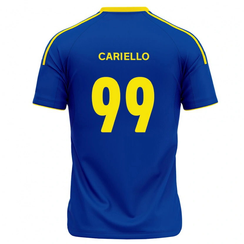 Danxen Kobiety Yago Cariello #99 Królewski Niebieski Żółty Domowa Koszulka 2026/27 Koszulki Klubowe