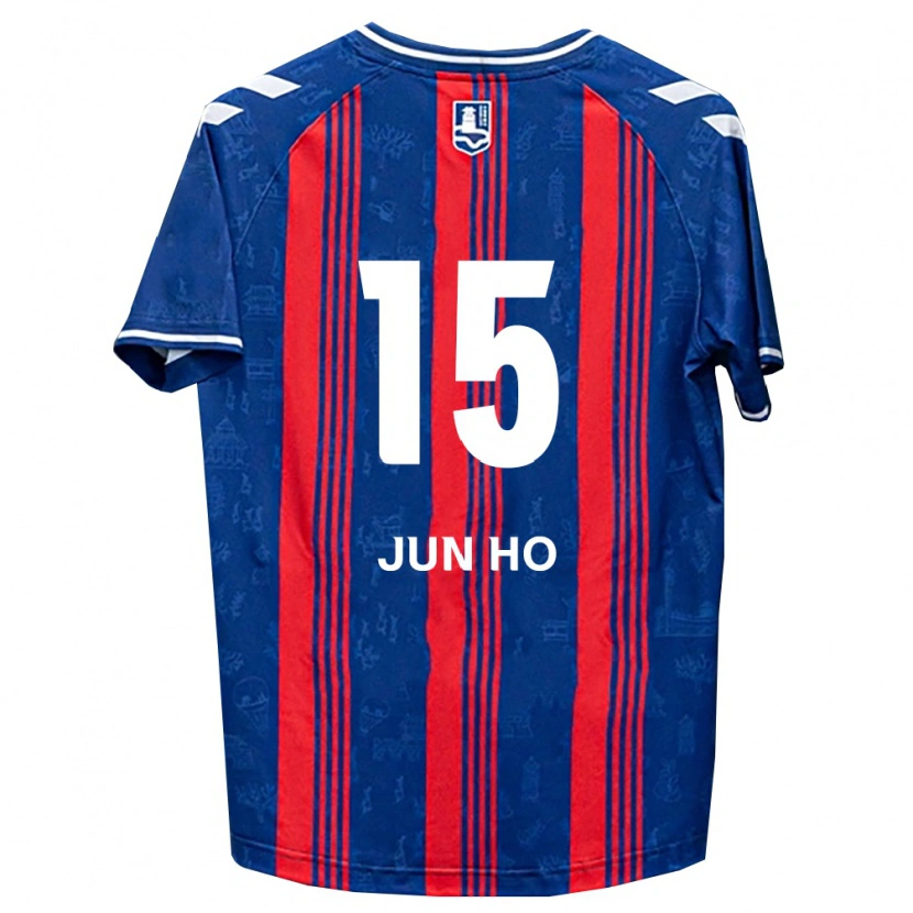 Danxen Kobiety Jun-Ho Hong #15 Niebieski Czerwony Biały Domowa Koszulka 2026/27 Koszulki Klubowe
