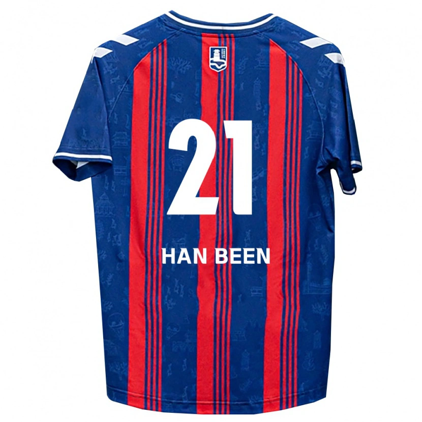 Danxen Kobiety Han-Been Yang #21 Niebieski Czerwony Biały Domowa Koszulka 2026/27 Koszulki Klubowe