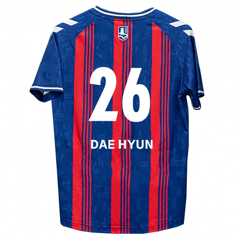 Danxen Kobiety Dae-Hyun Kim #26 Niebieski Czerwony Biały Domowa Koszulka 2026/27 Koszulki Klubowe
