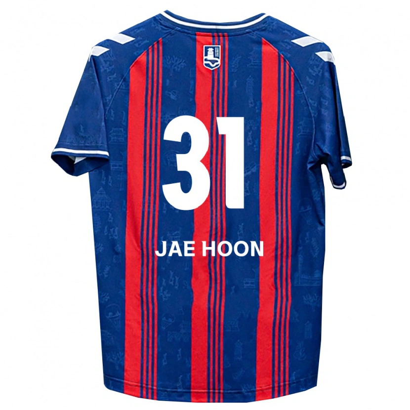 Danxen Kobiety Jae-Hoon Lee #31 Niebieski Czerwony Biały Domowa Koszulka 2026/27 Koszulki Klubowe