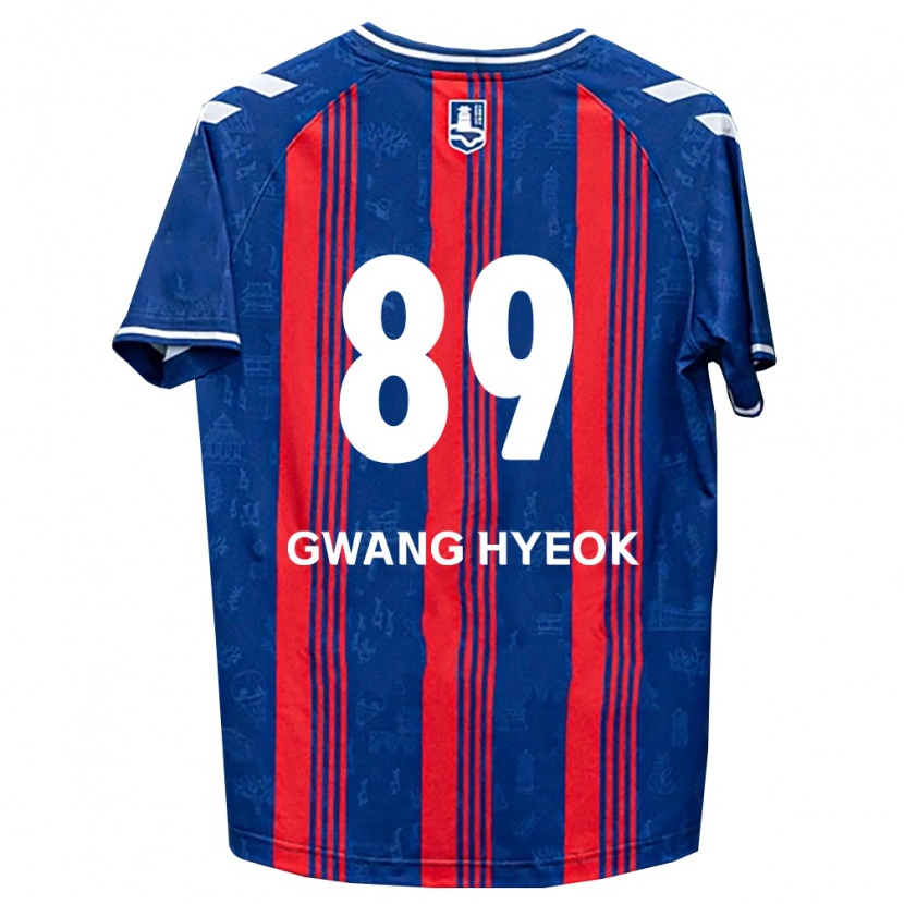 Danxen Kobiety Gwang-Hyeok Lee #89 Niebieski Czerwony Biały Domowa Koszulka 2026/27 Koszulki Klubowe