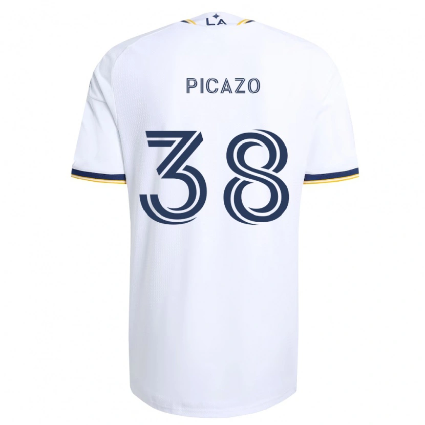 Danxen Kobiety Axel Picazo #38 Niebieski Żółty I Biały Domowa Koszulka 2026/27 Koszulki Klubowe