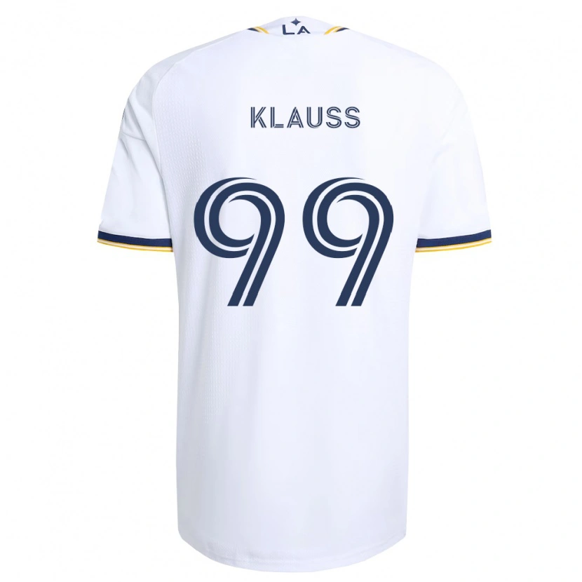 Danxen Kobiety João Klauss #99 Niebieski Żółty I Biały Domowa Koszulka 2026/27 Koszulki Klubowe