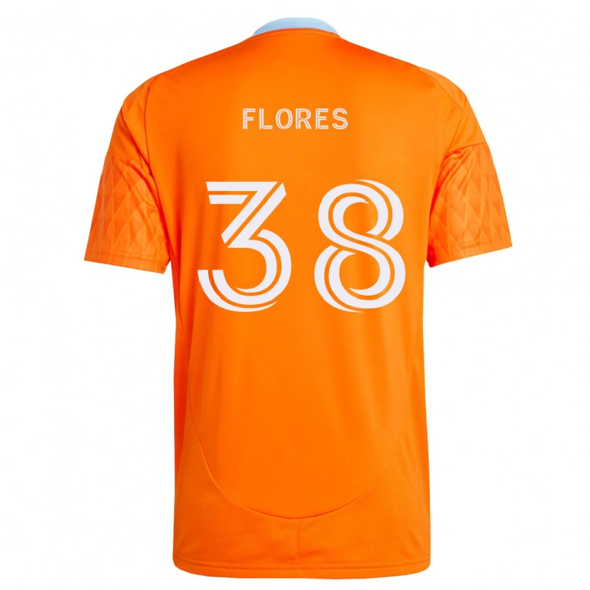 Danxen Kobiety Omar Flores #38 Pomarańczowy Biały Domowa Koszulka 2026/27 Koszulki Klubowe