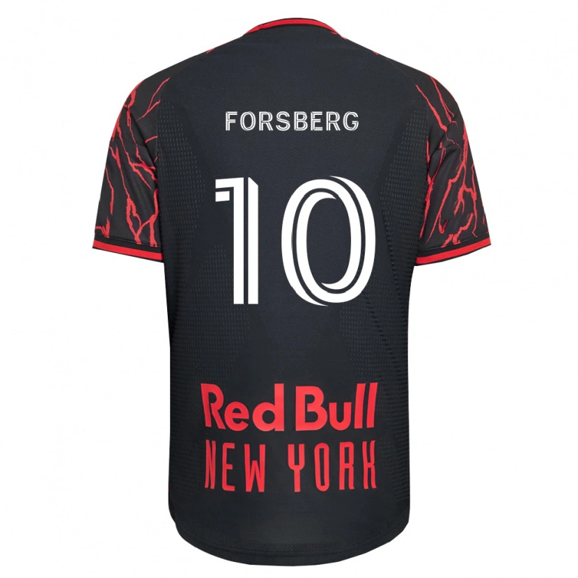Danxen Kobiety Emil Forsberg #10 Czerwony Czarny Biały Domowa Koszulka 2026/27 Koszulki Klubowe