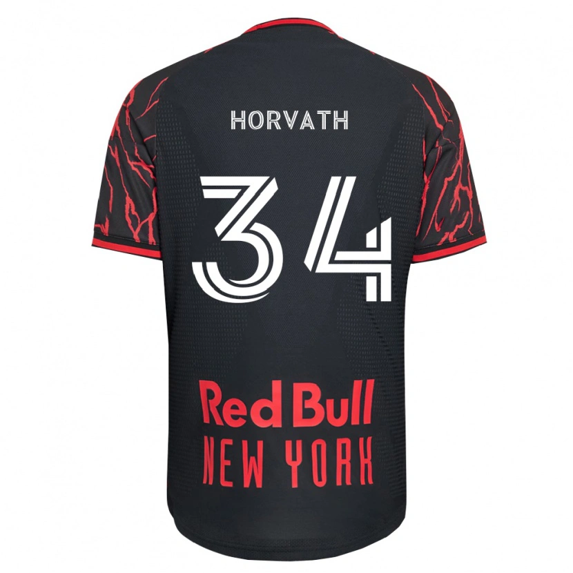 Danxen Kobiety Ethan Horvath #34 Czerwony Czarny Biały Domowa Koszulka 2026/27 Koszulki Klubowe