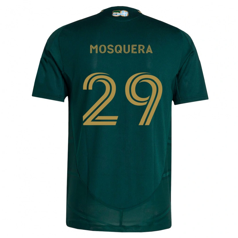 Danxen Kobiety Juan Mosquera #29 Ciemnozielony Brązowy Domowa Koszulka 2026/27 Koszulki Klubowe