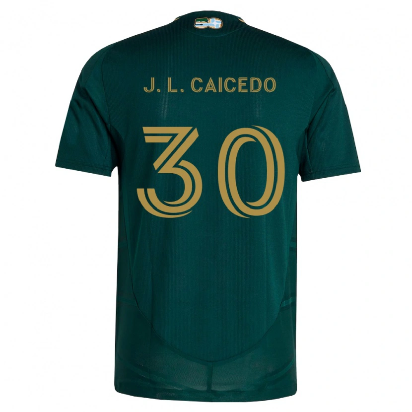 Danxen Kobiety José Caicedo #30 Ciemnozielony Brązowy Domowa Koszulka 2026/27 Koszulki Klubowe