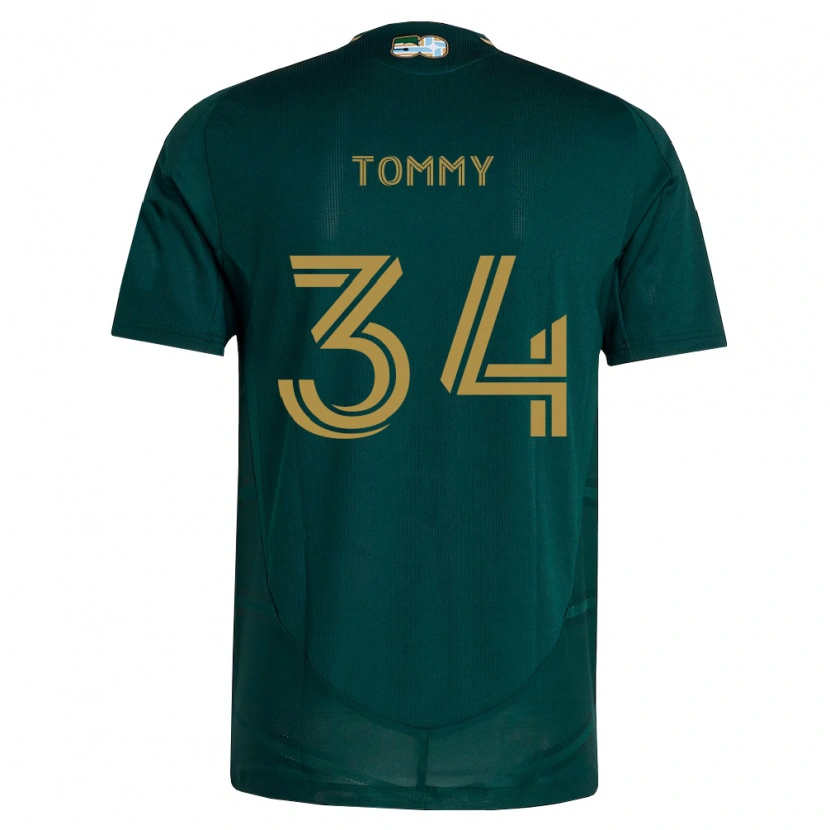 Danxen Kobiety Calem Tommy #34 Ciemnozielony Brązowy Domowa Koszulka 2026/27 Koszulki Klubowe