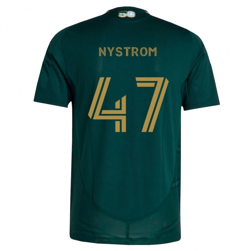 Danxen Kobiety Maximo Nystrom #47 Ciemnozielony Brązowy Domowa Koszulka 2026/27 Koszulki Klubowe