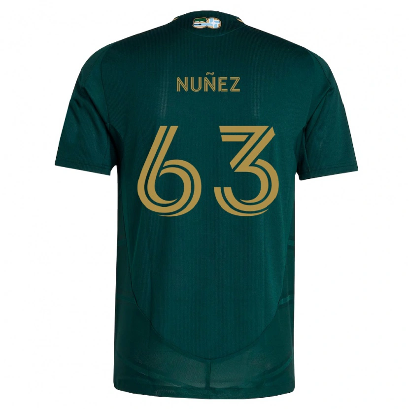 Danxen Kobiety Daniel Núñez #63 Ciemnozielony Brązowy Domowa Koszulka 2026/27 Koszulki Klubowe