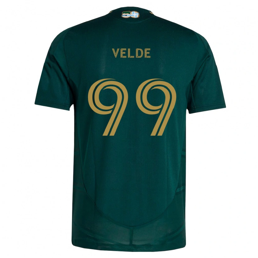 Danxen Kobiety Kristoffer Velde #99 Ciemnozielony Brązowy Domowa Koszulka 2026/27 Koszulki Klubowe