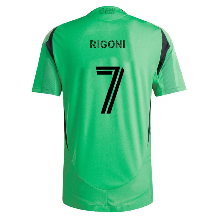 Danxen Kobiety Emiliano Rigoni #7 Szmaragdowo Zielony Czarny Domowa Koszulka 2026/27 Koszulki Klubowe