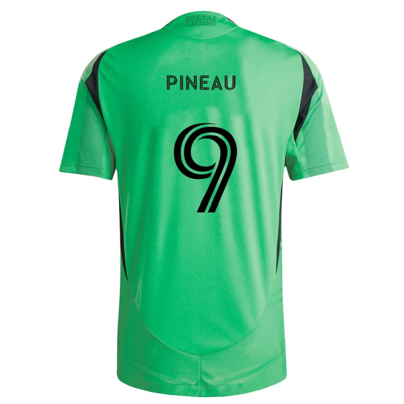 Danxen Kobiety Sebastien Pineau #9 Szmaragdowo Zielony Czarny Domowa Koszulka 2026/27 Koszulki Klubowe