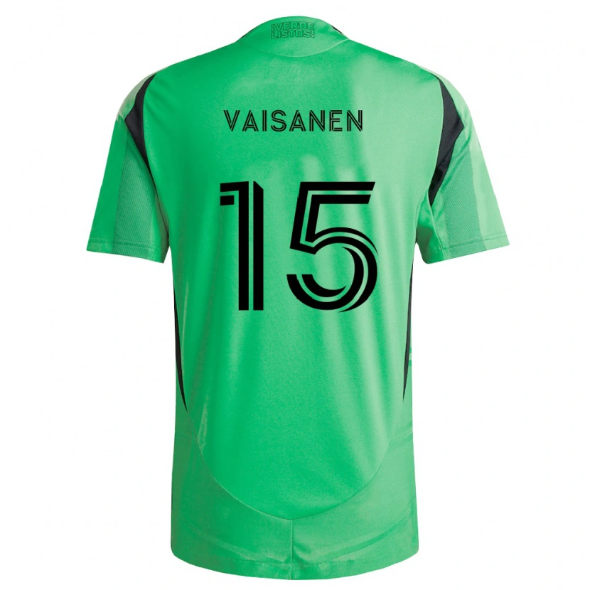 Danxen Kobiety Leo Väisänen #15 Szmaragdowo Zielony Czarny Domowa Koszulka 2026/27 Koszulki Klubowe