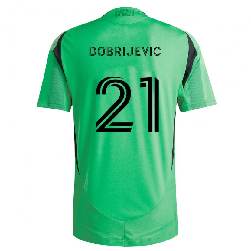 Danxen Kobiety Stefan Dobrijevic #21 Szmaragdowo Zielony Czarny Domowa Koszulka 2026/27 Koszulki Klubowe