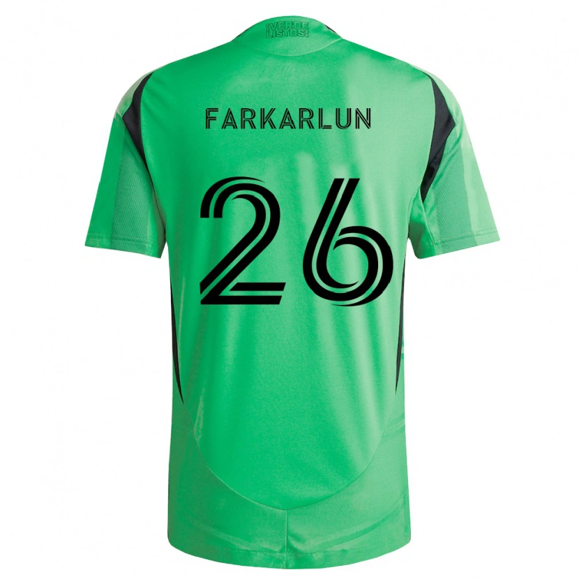 Danxen Kobiety Jimmy Farkarlun #26 Szmaragdowo Zielony Czarny Domowa Koszulka 2026/27 Koszulki Klubowe