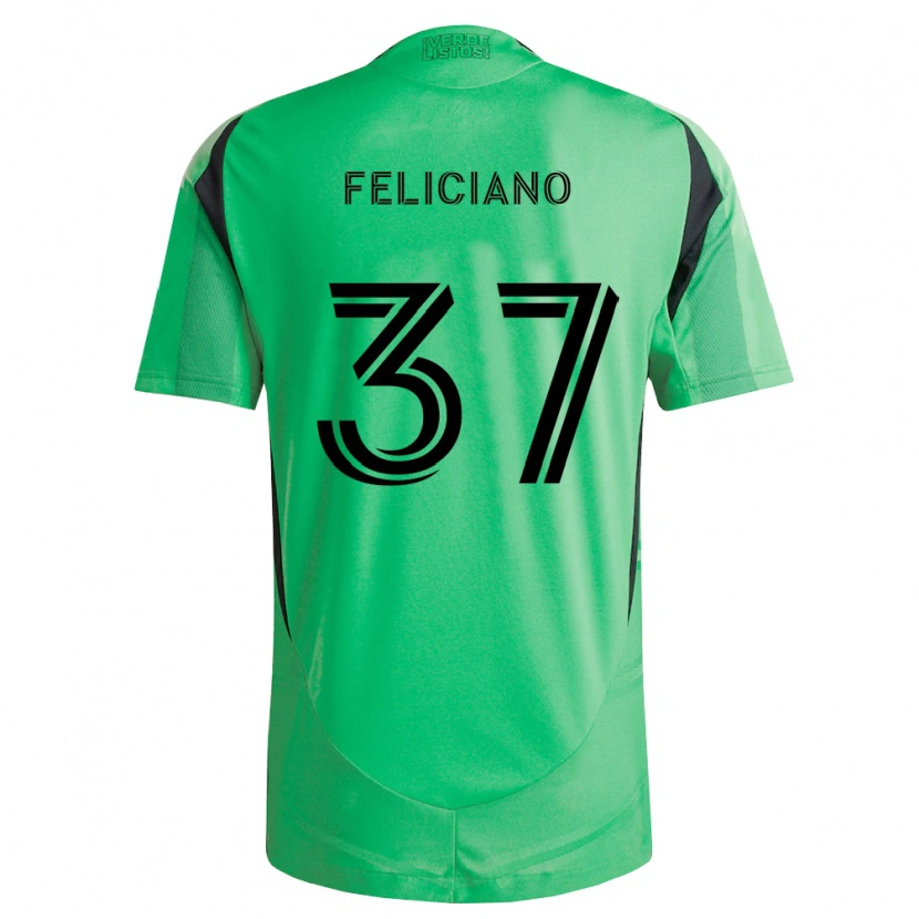 Danxen Kobiety Erick Feliciano #37 Szmaragdowo Zielony Czarny Domowa Koszulka 2026/27 Koszulki Klubowe