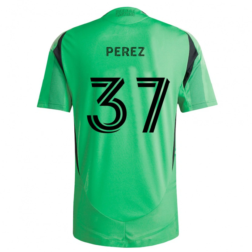 Danxen Kobiety Damion Perez #37 Szmaragdowo Zielony Czarny Domowa Koszulka 2026/27 Koszulki Klubowe