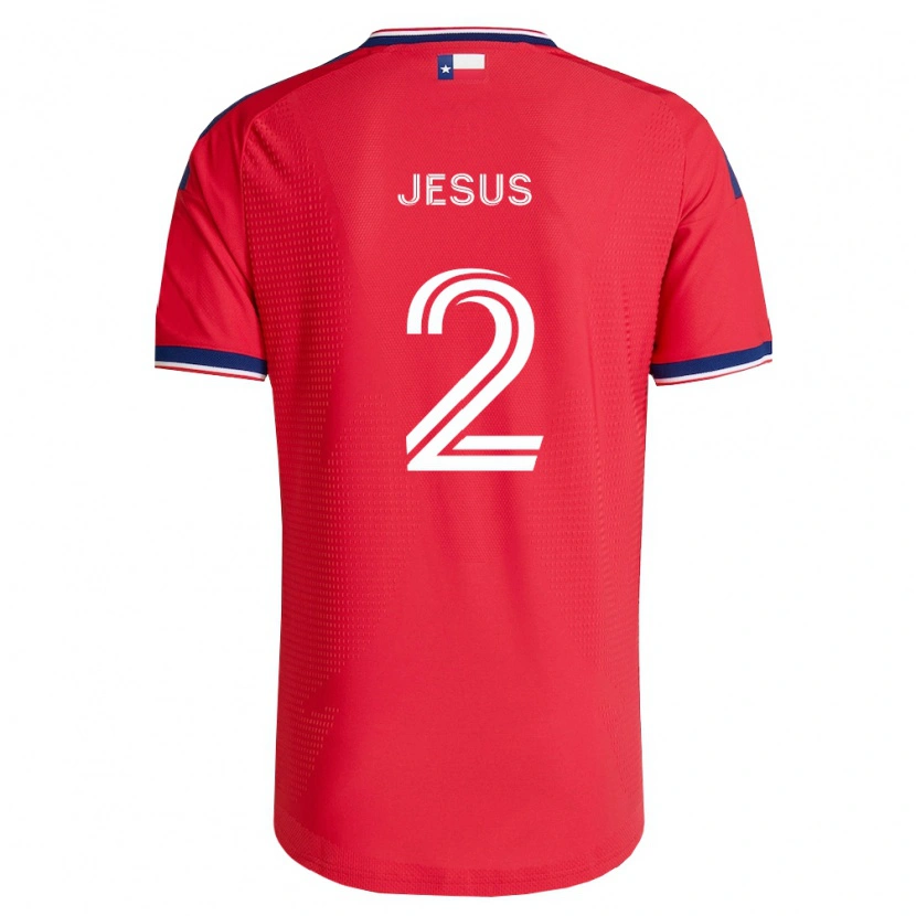 Danxen Kobiety Geovane Jesus #2 Czerwony Niebieski Biały Domowa Koszulka 2026/27 Koszulki Klubowe