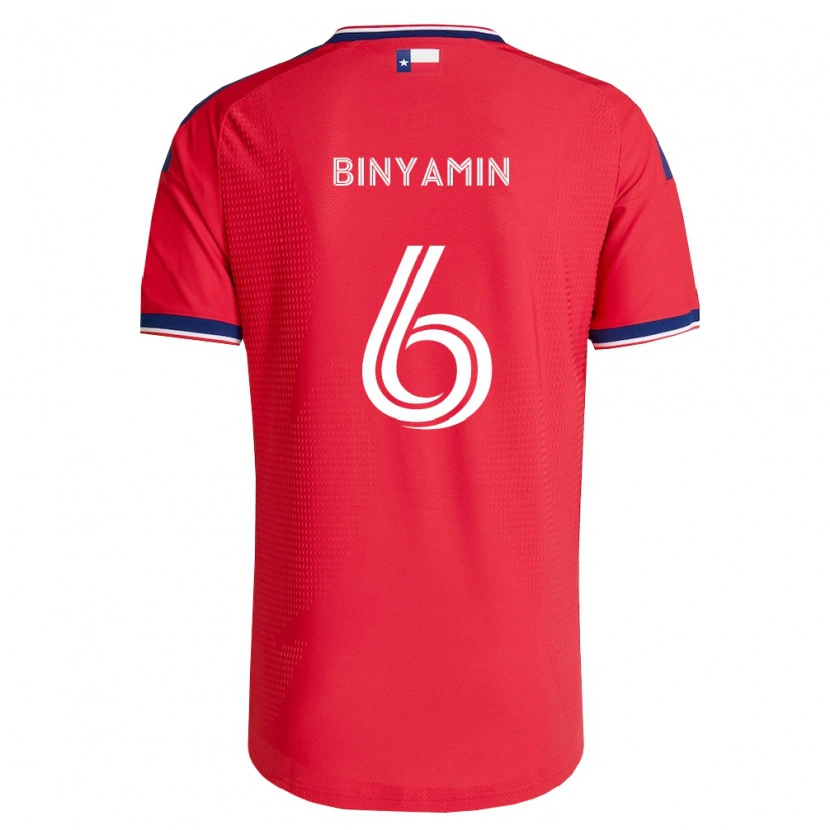Danxen Kobiety Ran Binyamin #6 Czerwony Niebieski Biały Domowa Koszulka 2026/27 Koszulki Klubowe