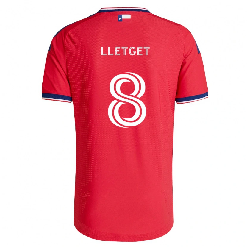 Danxen Kobiety Sebastian Lletget #8 Czerwony Niebieski Biały Domowa Koszulka 2026/27 Koszulki Klubowe
