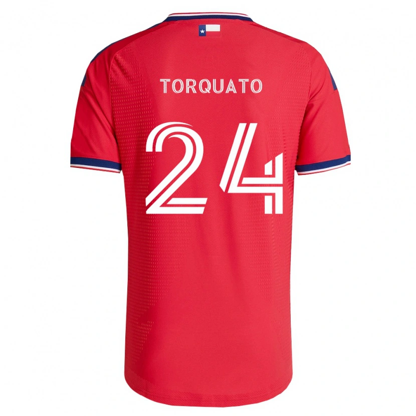 Danxen Kobiety Joshua Torquato #24 Czerwony Niebieski Biały Domowa Koszulka 2026/27 Koszulki Klubowe