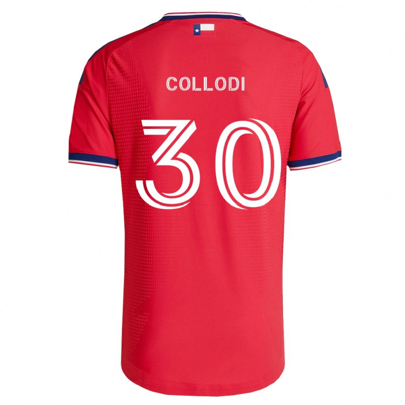 Danxen Kobiety Michael Collodi #30 Czerwony Niebieski Biały Domowa Koszulka 2026/27 Koszulki Klubowe