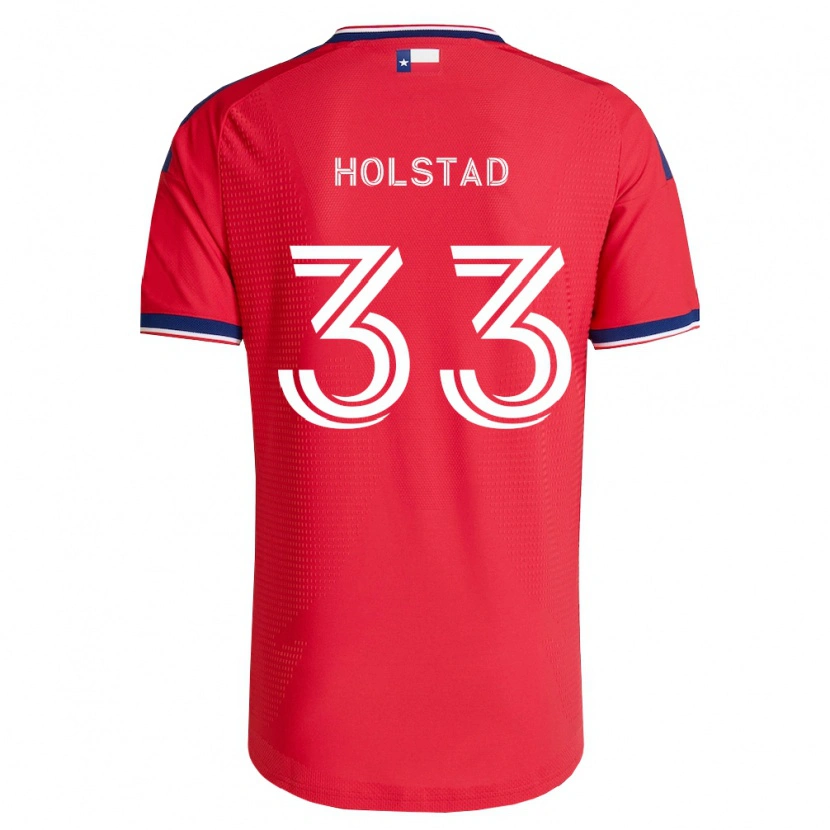 Danxen Kobiety Clay Holstad #33 Czerwony Niebieski Biały Domowa Koszulka 2026/27 Koszulki Klubowe