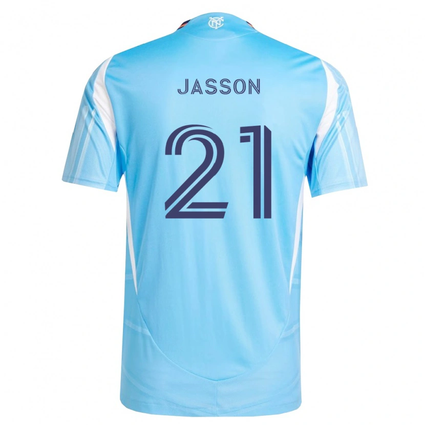 Danxen Kobiety Andres Jasson #21 Błękitny Biały Domowa Koszulka 2026/27 Koszulki Klubowe