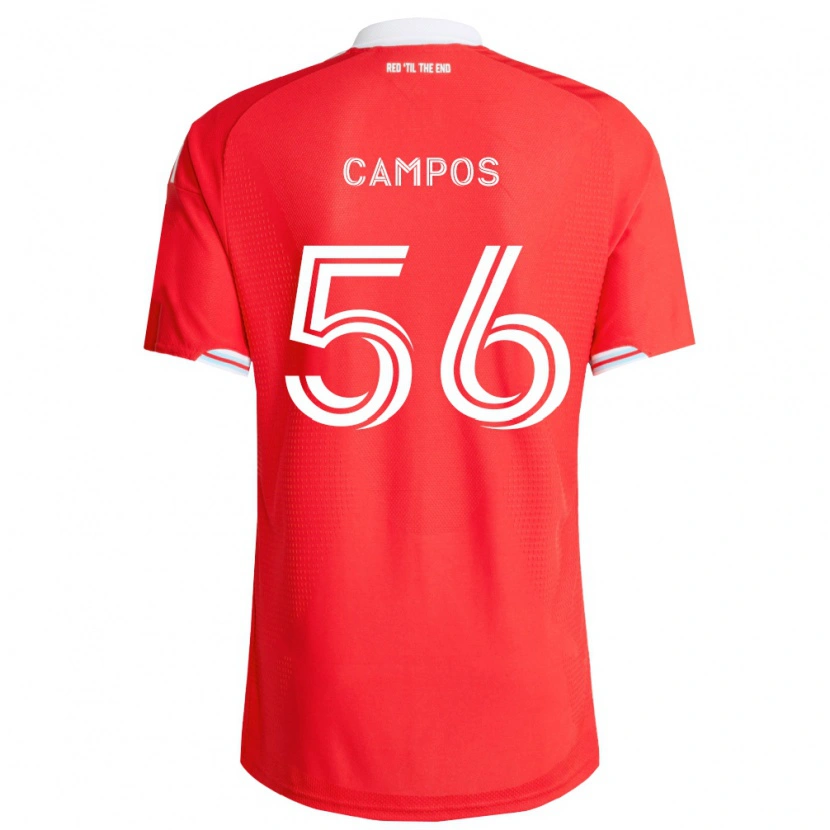 Danxen Kobiety Edgar Campos #56 Czerwony Głęboki Niebieski Biały Domowa Koszulka 2026/27 Koszulki Klubowe