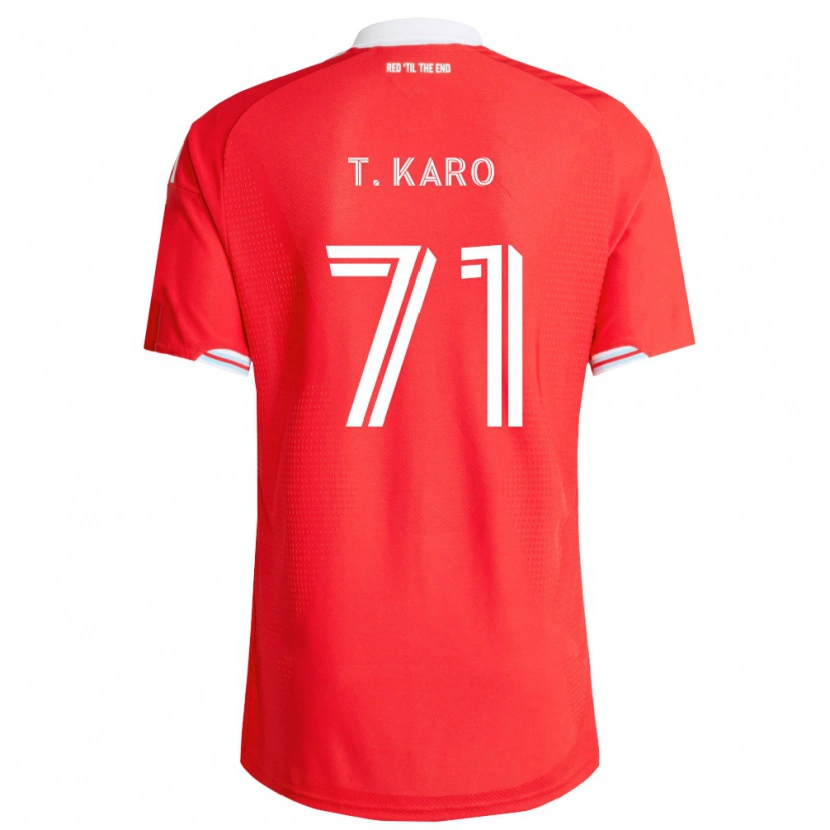 Danxen Kobiety David Tchétchao Karo #71 Czerwony Głęboki Niebieski Biały Domowa Koszulka 2026/27 Koszulki Klubowe