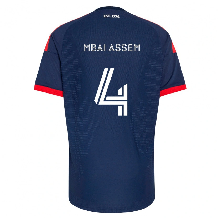 Danxen Kobiety Chris Mbaï-Assem #4 Królewski Niebieski Czerwony Biały Domowa Koszulka 2026/27 Koszulki Klubowe
