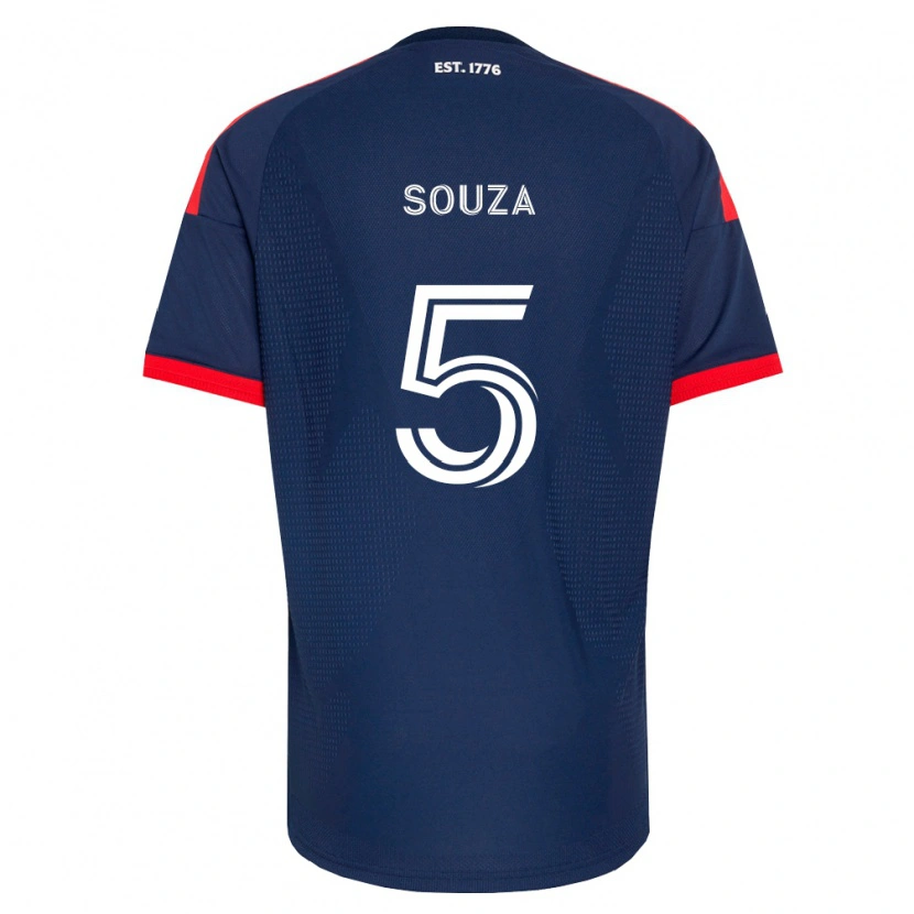 Danxen Kobiety Victor Souza #5 Królewski Niebieski Czerwony Biały Domowa Koszulka 2026/27 Koszulki Klubowe