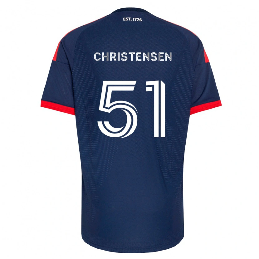 Danxen Kobiety Kevin Christensen #51 Królewski Niebieski Czerwony Biały Domowa Koszulka 2026/27 Koszulki Klubowe